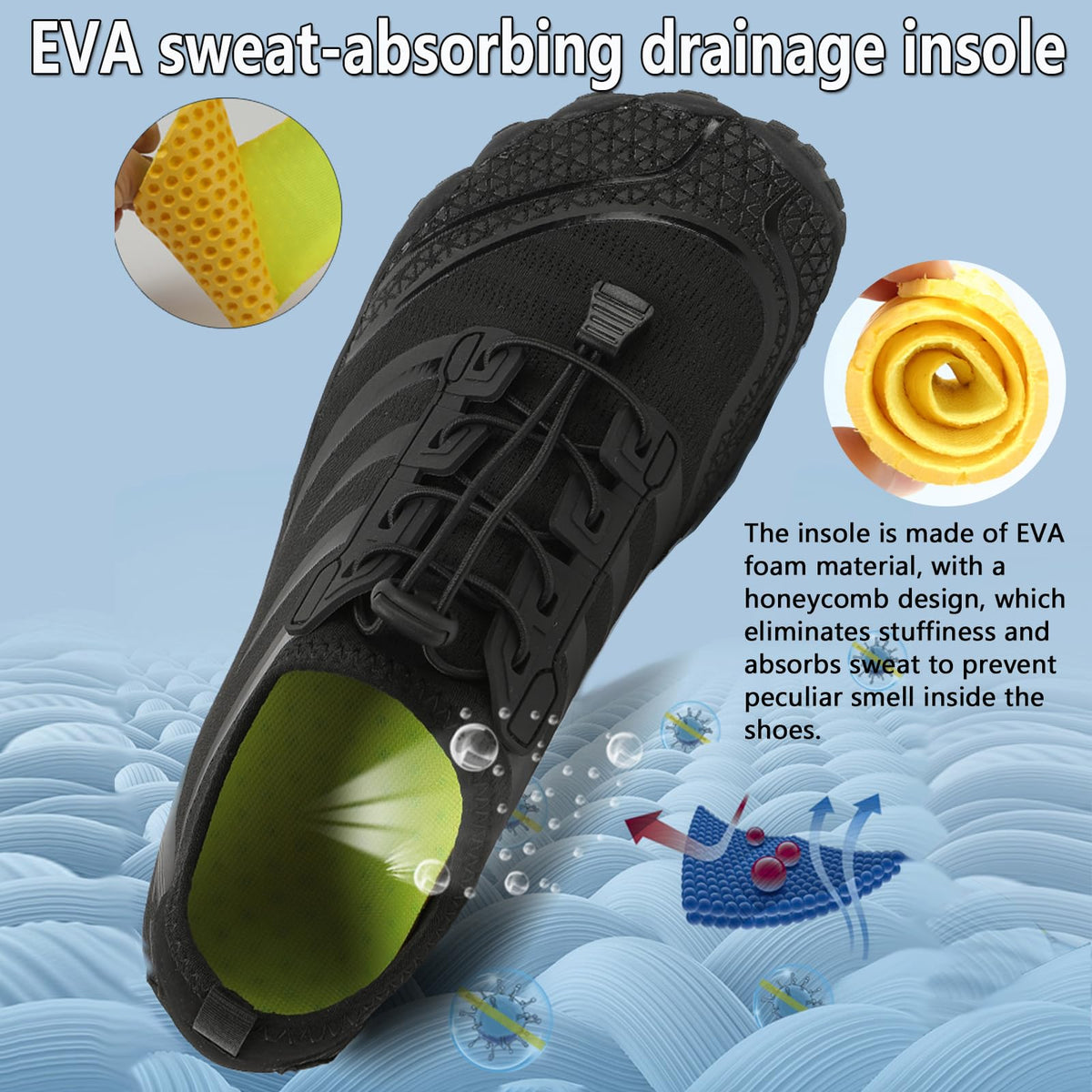 Water Shoes Mens Women Barefoot Shoes Quick Dry Aqua Outdoor Sports for Swim Pool Beach Surf Walk Water Yoga River Lake Hiking Kayaking