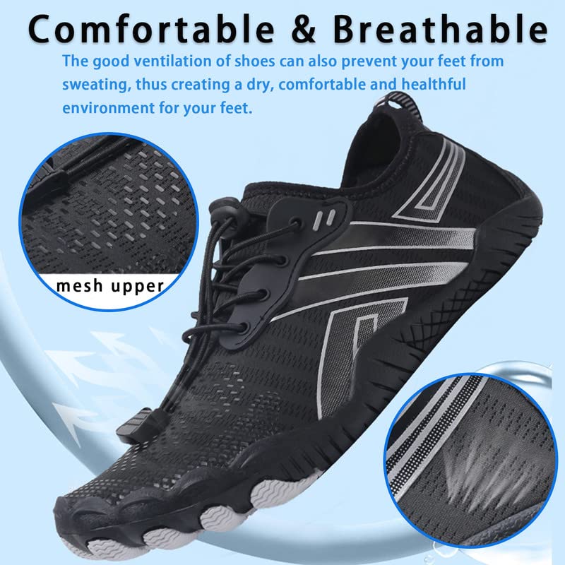 Water Shoes Mens Women Barefoot Shoes Quick Dry Aqua Outdoor Sports for Swim Pool Beach Surf Walk Water Yoga River Lake Hiking Kayaking